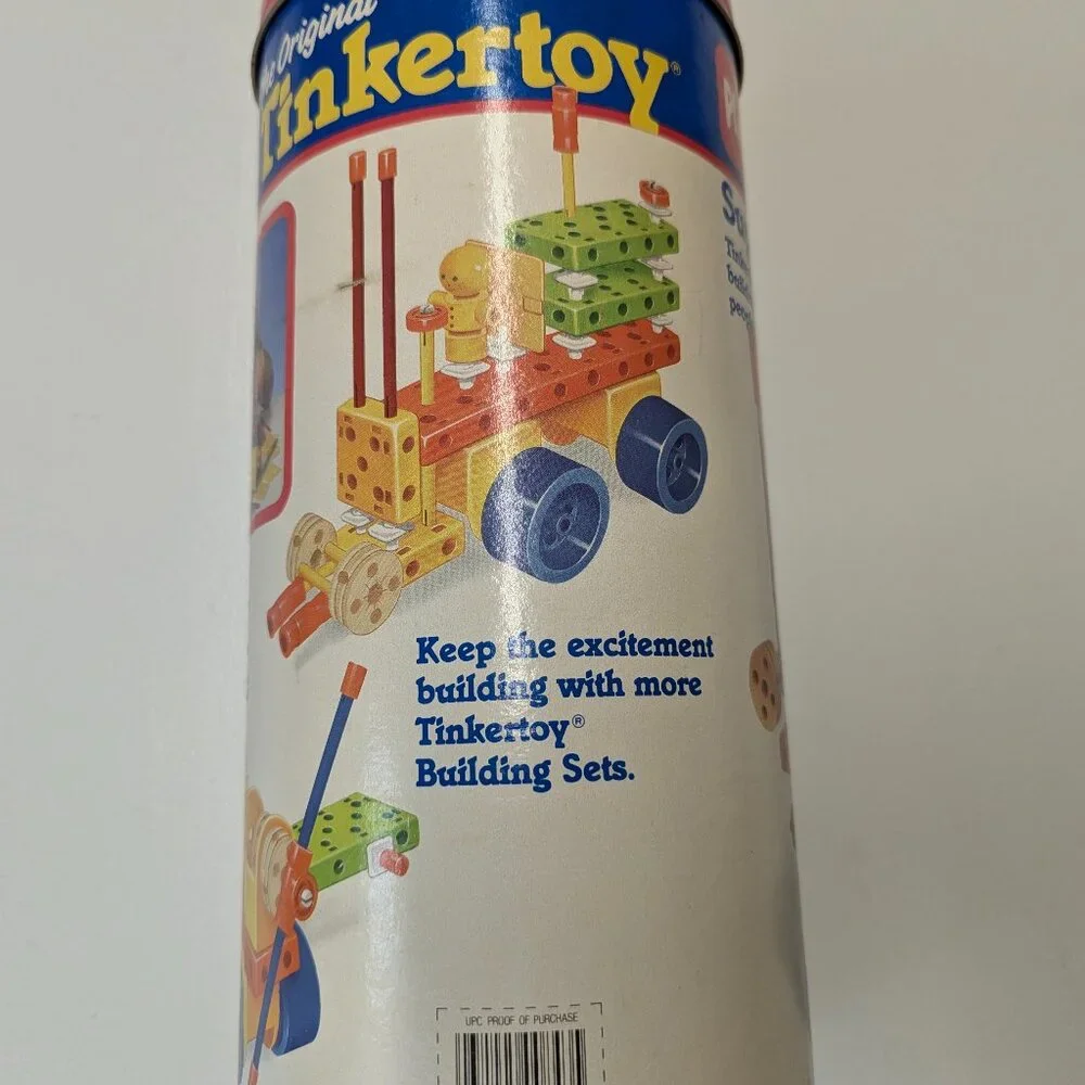 Vintage The Original Tinkertoy Super Set by Playskool 112 Pieces